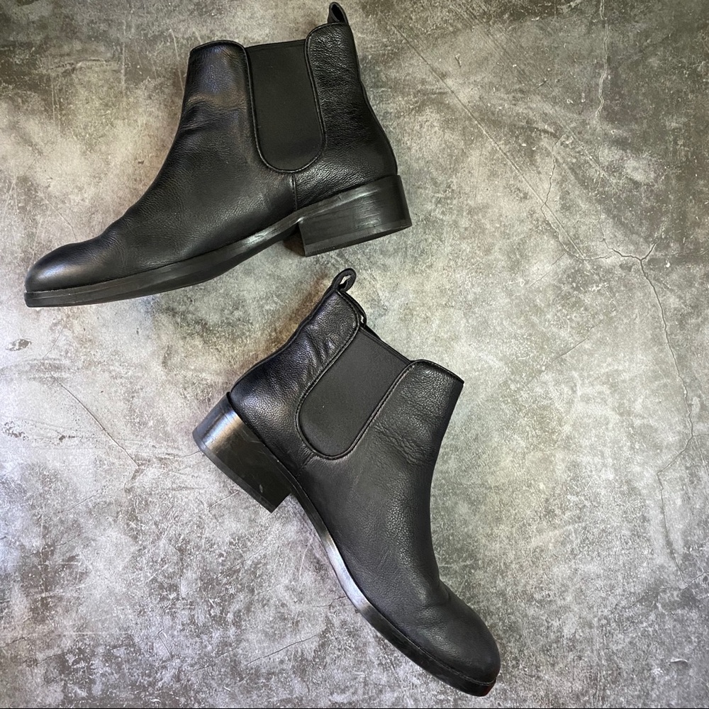 Cole Haan Women's Black Leather Chelsea Boots